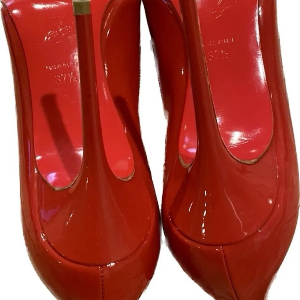 CHRISTIAN LOUBOUTIN fabulous red patent leather stiletto, excellent condition - Picture 5 of 16